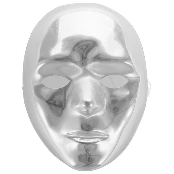 Ansiktsmask Metallic Silver