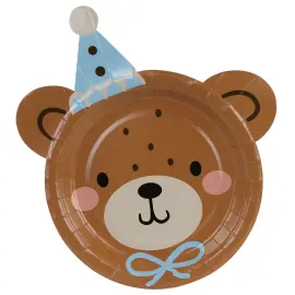 Papperstallrikar Teddybjörn 6-pack