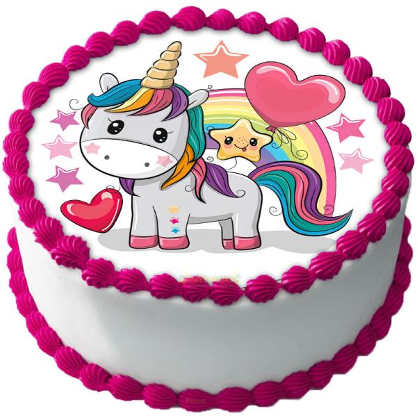 Enhörning Tårtbild E