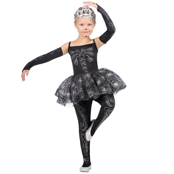 Skelettballerina Maskeraddräkt Barn
