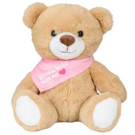 Nallebj&ouml;rn med Scarf V&auml;rldens B&auml;sta Mamma 20 cm