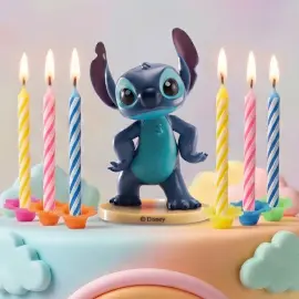 Stitch T&aring;rtfigur med 10 T&aring;rtljus