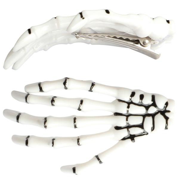 Skeletthand Hårspänne