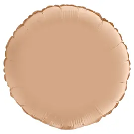 Rund Folieballong Satin Nude