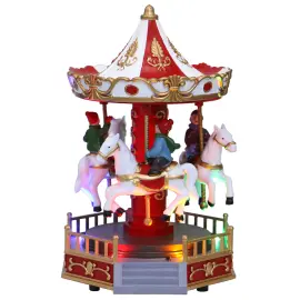 Karusell Speldosa med Julmusik & Ljus