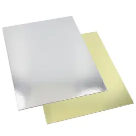 Rektangulära Tårtbrickor Guld/Silver 25-pack