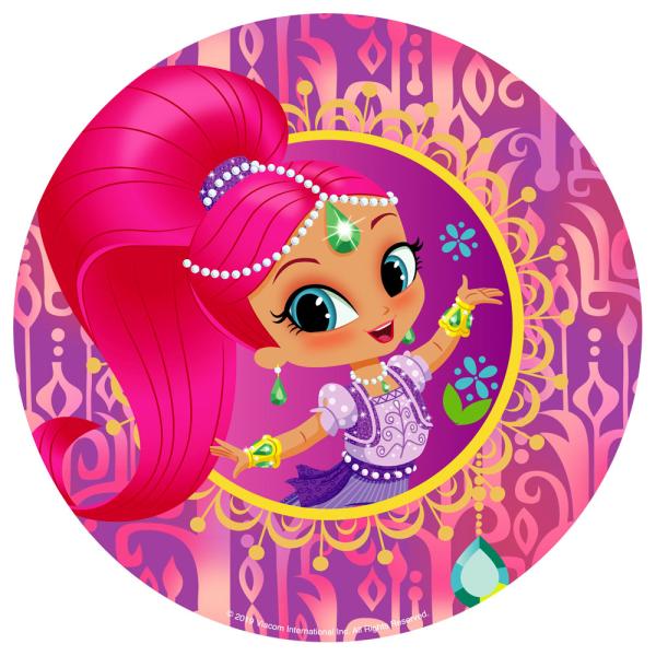 Shimmer och Shine Tårtbild Sockerpasta C