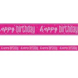 Sash Happy Birthday Cerise