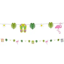 Sommargirlang Flamingor/Badtofflor/V&auml;xter 3,6 m