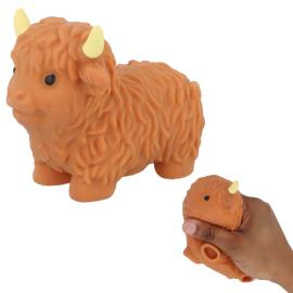 Squeeze Highland Ko Leksak Brun 11 cm