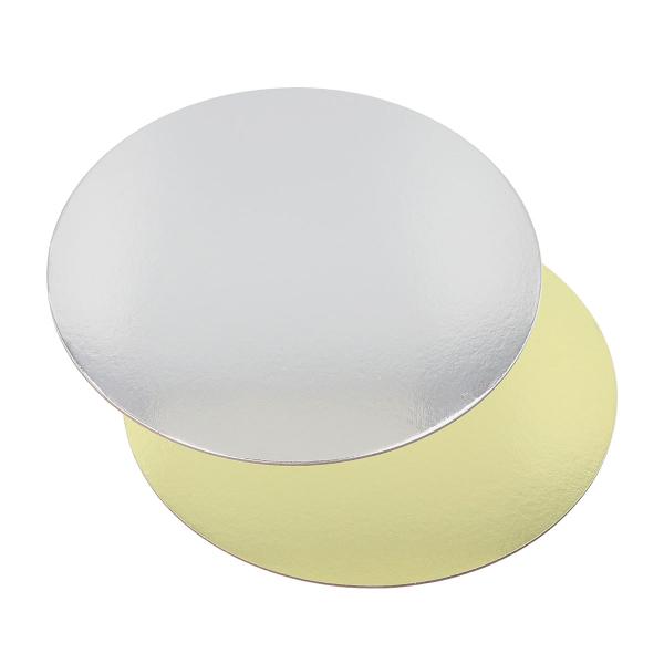 Runda Tårtbrickor Guld/Silver 20 cm 25-pack