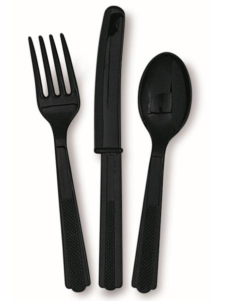 Svarta Plastbestick