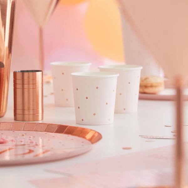 Shotglas Pastell Ljusrosa och Roséguld