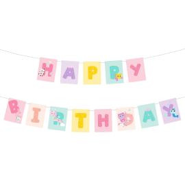 Gabbys Docksk&aring;p Girlang Happy Birthday 180 x 15 cm