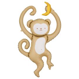 Folieballong Apa med Banan 51 x 88 cm