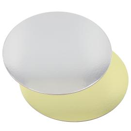 Runda Tårtbrickor Guld/Silver 30 cm 25-pack