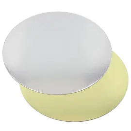 Runda Tårtbrickor Guld/Silver 30 cm 25-pack