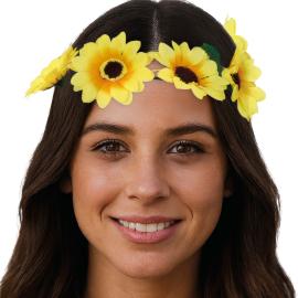 Blomsterkrans med Solrosor