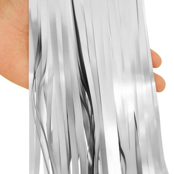 Dörrdraperi Matt Silver