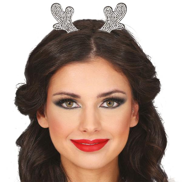 Diadem Renhorn med Strass