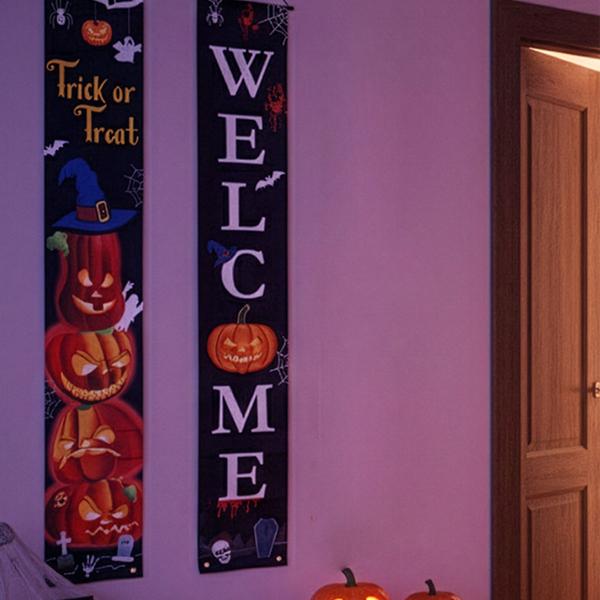 Hängande Banderoller Pumpor Halloween