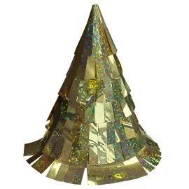 Partyhattar med Fransar/Prickar Guld 5-pack