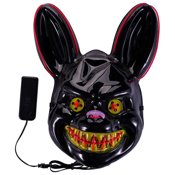 Mask Läskig Kanin med LED