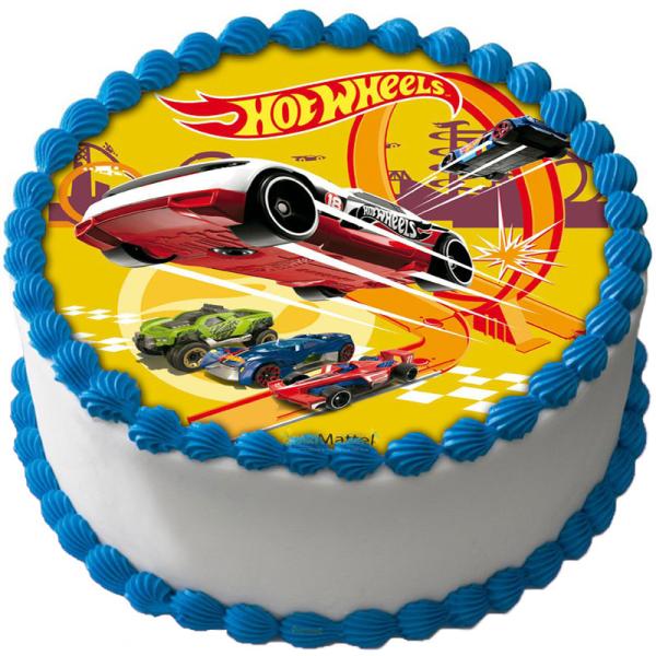 Hot Wheels Tårtbild A
