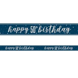 Happy 50th Birthday Girlang M&ouml;rkbl&aring; 2,74 m