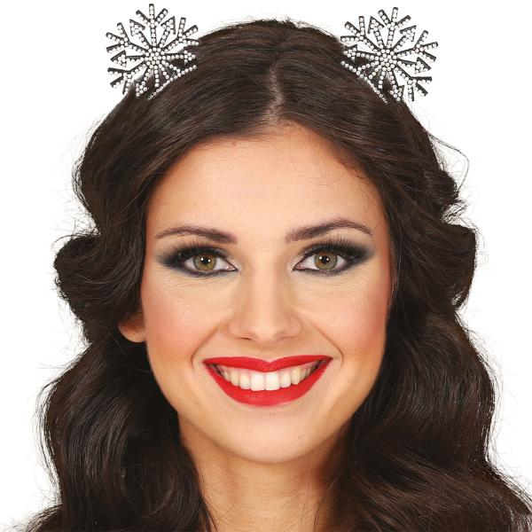 Diadem Snöflingor med Strass