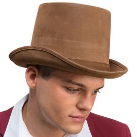 Deluxe Hög Hatt Brun