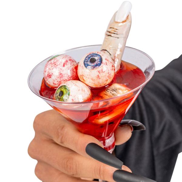 Halloweendekoration Glas med Ögon & Fingrar
