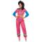 80-Tals Jumpsuit Rosa/Leopardm&ouml;nster