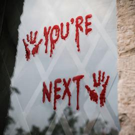 Geldekoration till F&ouml;nster You're Next R&ouml;d