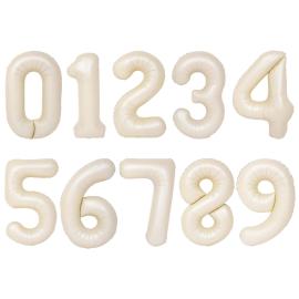 Sifferballong Satin Creme 86 cm