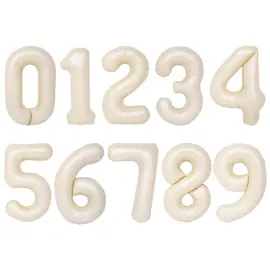 Sifferballong Satin Creme 86 cm