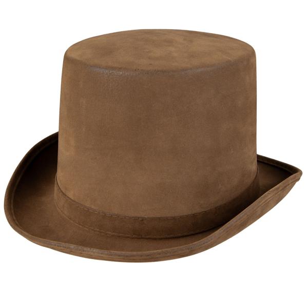 Deluxe Hög Hatt Brun