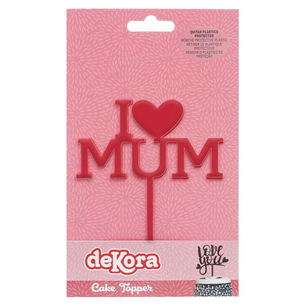 I Love Mum Tårtdekoration