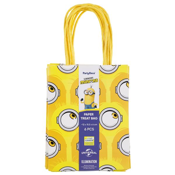 Minions Presentpåsar 12 x 6 x 16 cm 6-pack