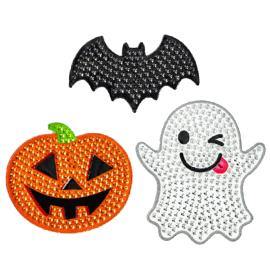 Halloween Klisterm&auml;rken med Strass
