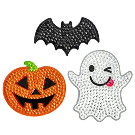 Halloween Klisterm&auml;rken med Strass