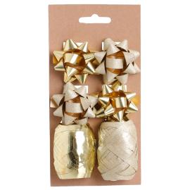 Presentsnöre & Rosett Kit Guld