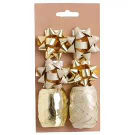 Presentsn&ouml;re & Rosett Kit Guld