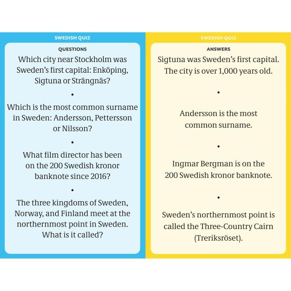 Swedish Quiz Kortspel 12+ år