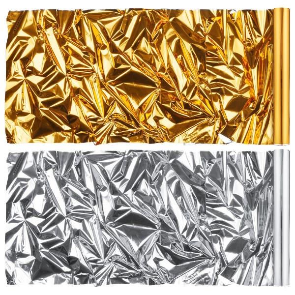 Dekorationsfolie Metallic Guld/Silver