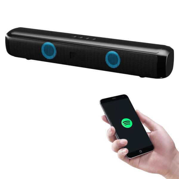 Lång Bluetooth Högtalare LED