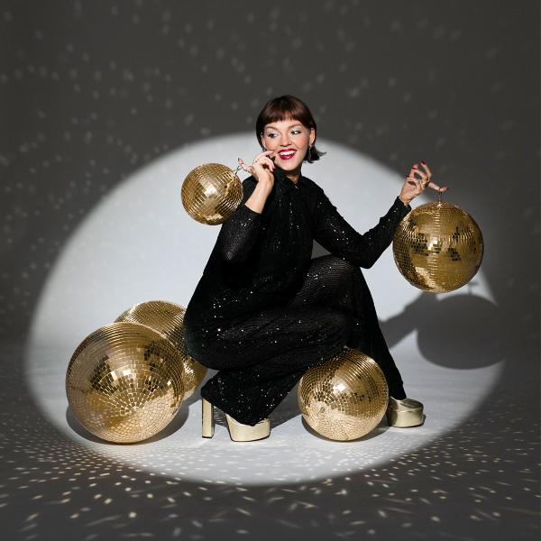 Hängande Discokula Guld 40 cm
