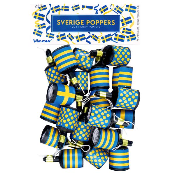 Party Poppers Sverige 20-pack