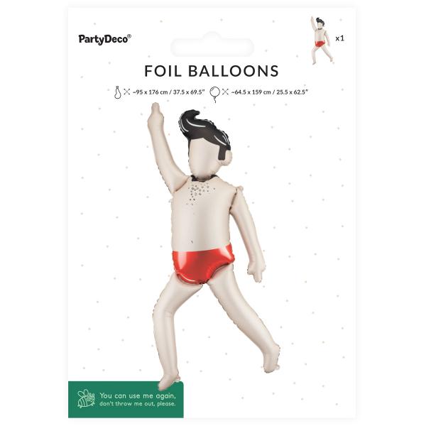 Folieballong Dansande Man 64,5 x 159 cm