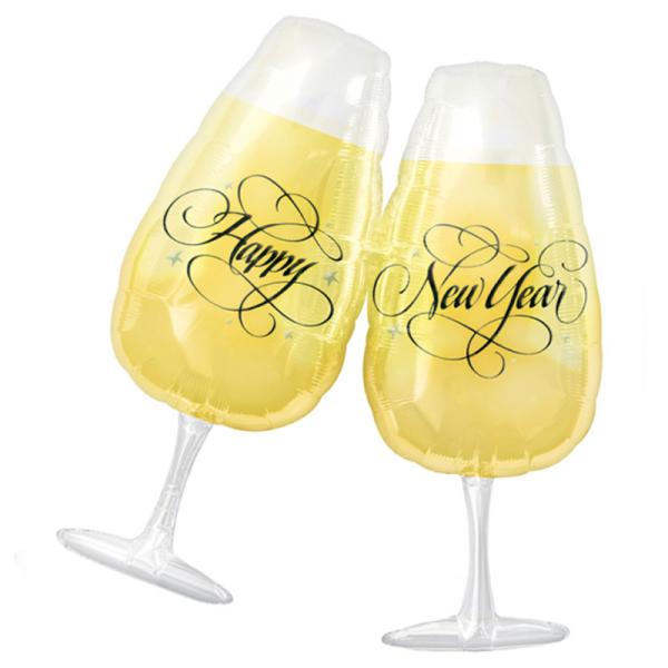 Skålande Glas Nyårsballong